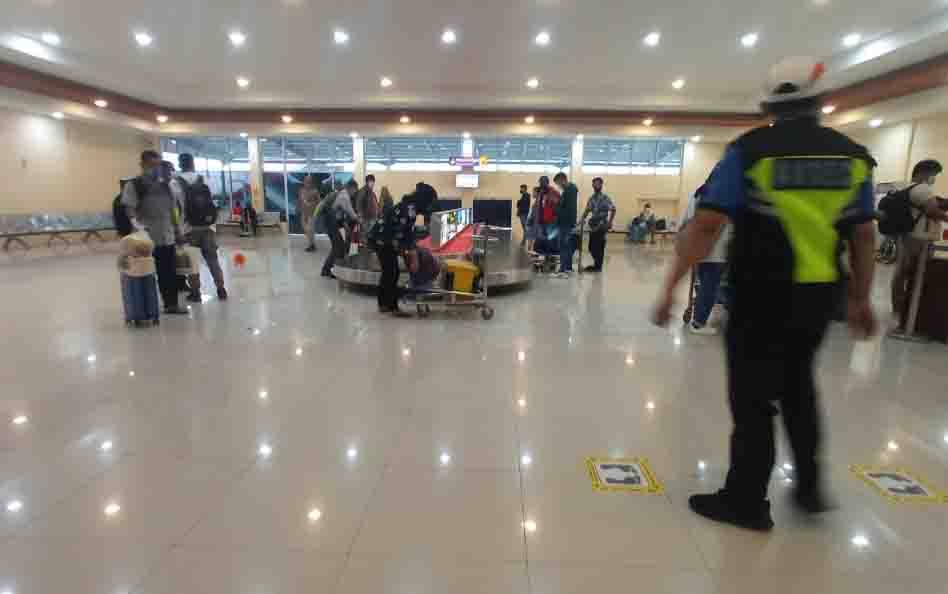 Pantauan Penerapan SE Bebas Antigen dan PCR di Bandara Iskandar Pangkalan Bun