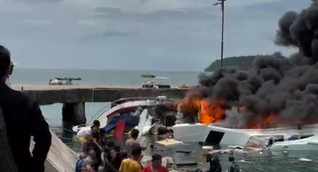 Tragedi di Pelabuhan Bobong, Lima Orang Meninggal dalam Kebakaran Speedboat Benny Laos