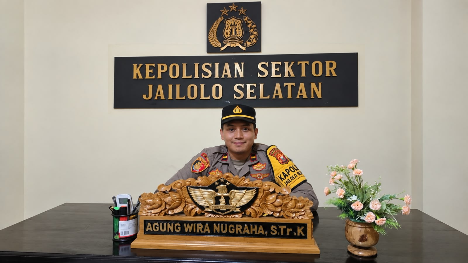 Profil Agung Wira Nugraha, Kapolsek Jailolo Selatan